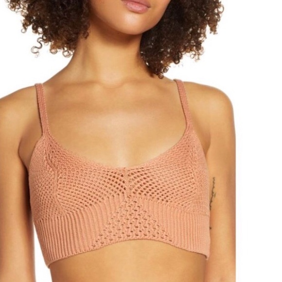 FREE PEOPLE Crocheted You Wanna Brami Bralette XS - Picture 2 of 13